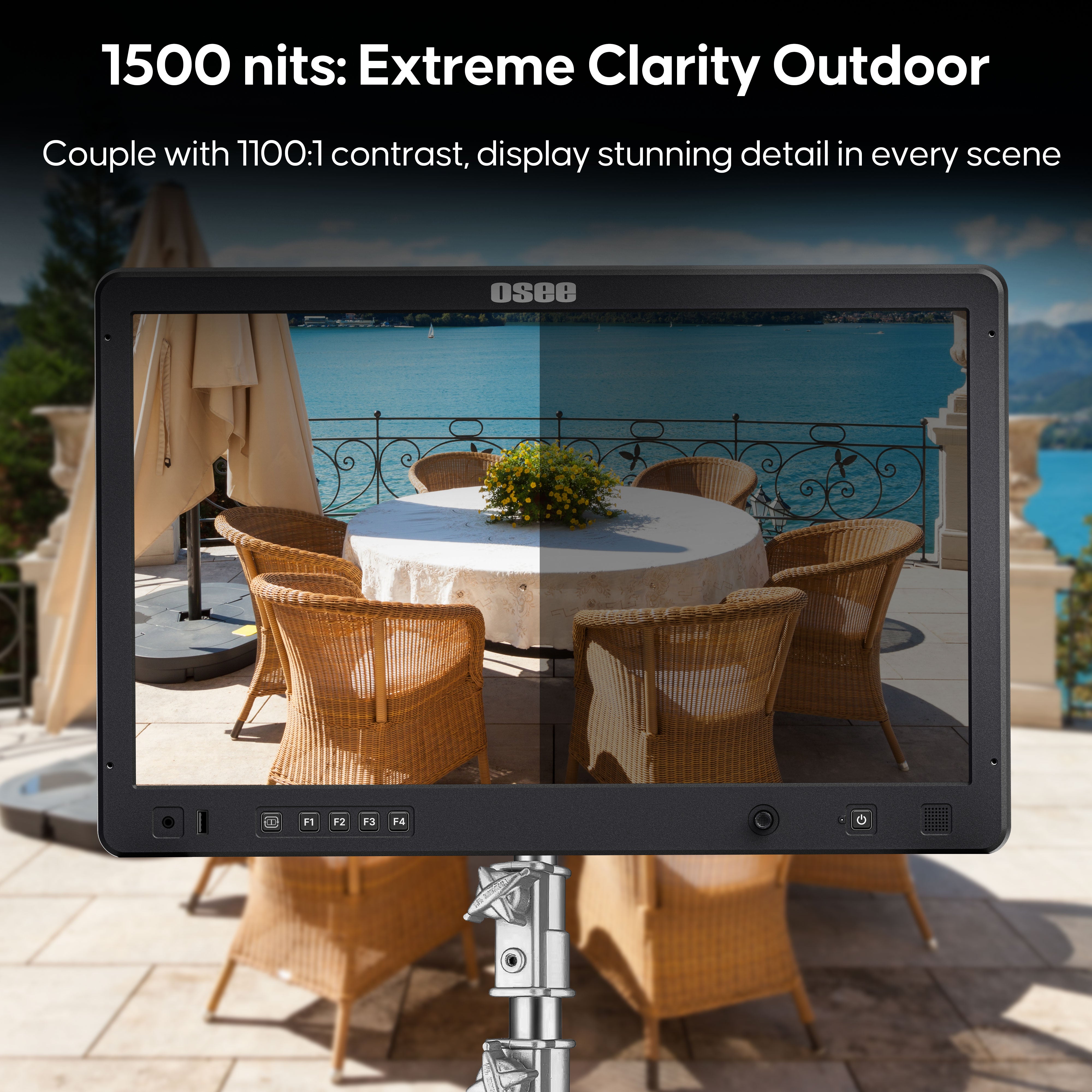 Mega22S4 with 1100:1 contrast. Deeper blacks, brighter highlights, and stunning detail in every scene.