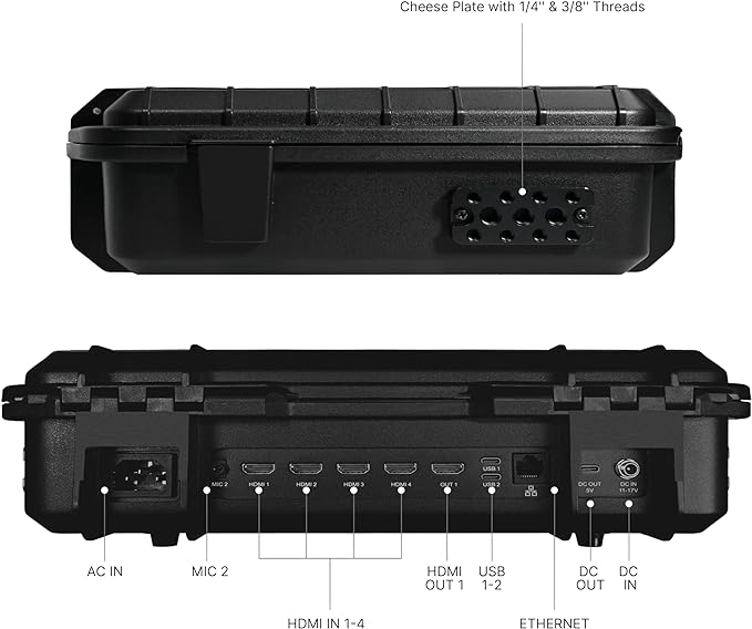 GoStream Deck Kit features 4 HDMI inputs, 2 HDMI outputs, and 2 USB ports, providing great flexibility to have PGM out while retaining the multiview for your own monitoring