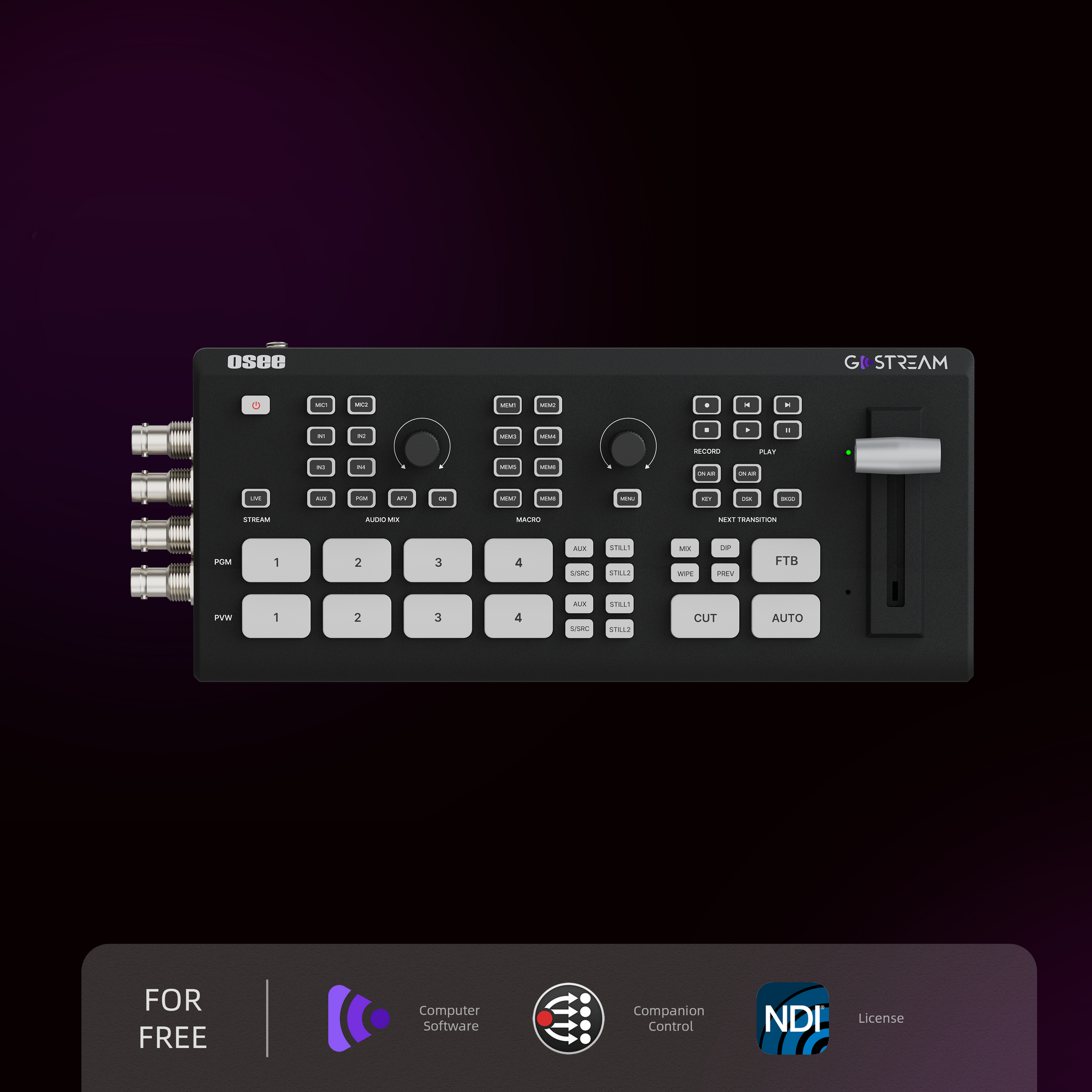 GoStream Duet: SDI Live Stream Switcher with NDI & Multi