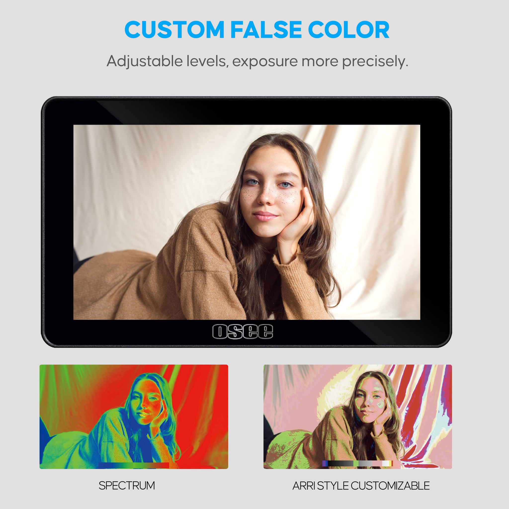 Lilmon 5 false color exposure tool with adjustable spectrum and anamorphic monitoring