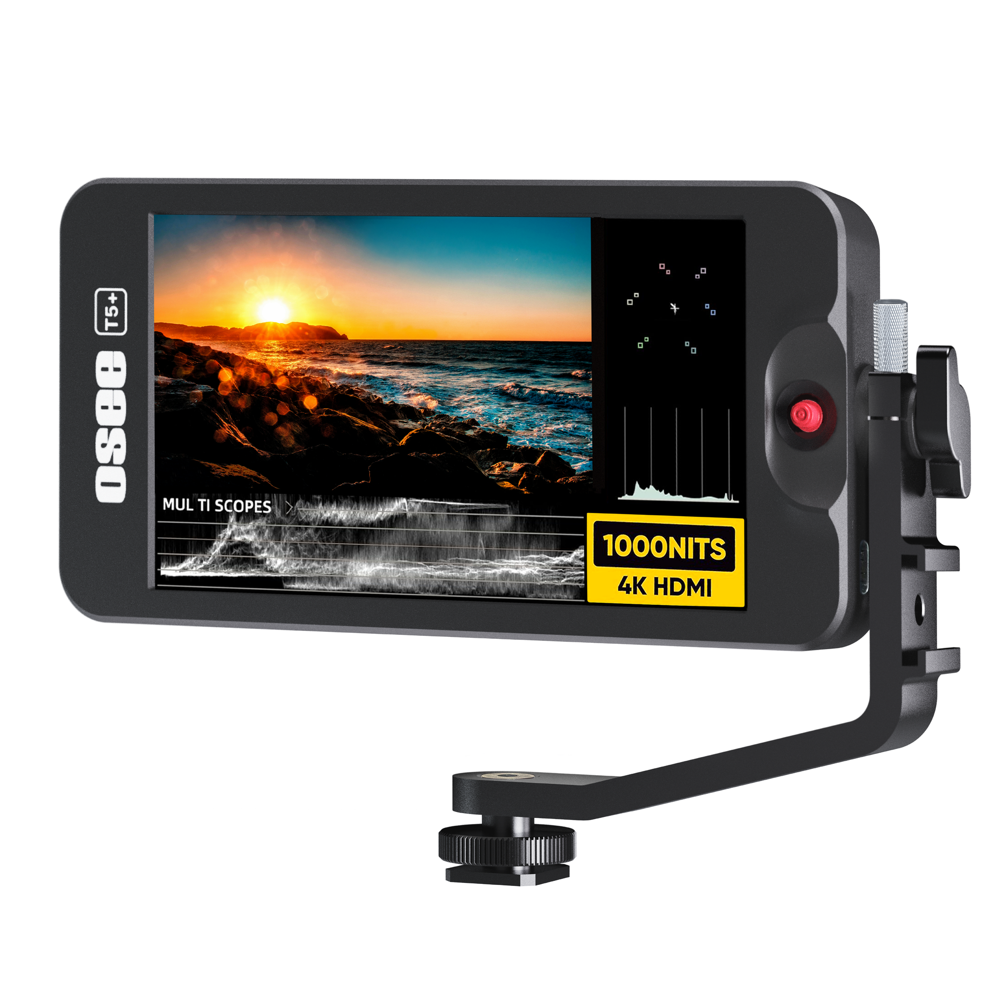 T5+1000 Nits Field Monitor supports 4K HDMI